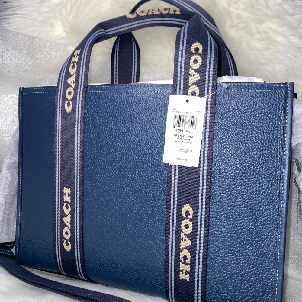 Coach leather purse 💙 Smith tote with crossbody strap New